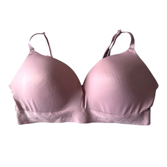 Victorias Secret Pink Wireless Push-Up Bra 38D Comfort Wear Everywear - Picture 1 of 8